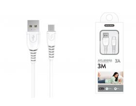 Кабель USB - MicroUSB SENDEM M35 3M (белый)