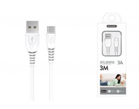 Кабель USB – USB Type-C SENDEM M35 (белый) 3м