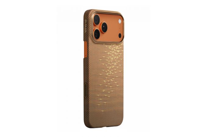 Чехол для iPhone 17 Pro Max PITAKA Ultra-Slim Case (Golden Glint)