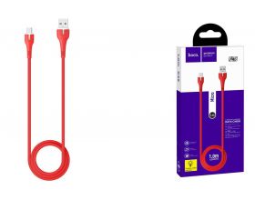 Кабель USB - MicroUSB HOCO X45 2,4A (красный) 1м