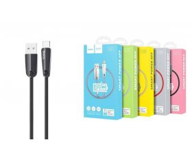 Кабель USB - USB Type-C HOCO U35, 2,4A (черный) 1,2м (авто отключение)
