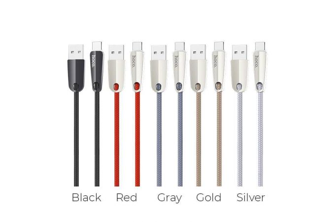 Кабель USB - USB Type-C HOCO U35, 2,4A (черный) 1,2м (авто отключение)