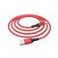 Кабель USB - USB Type-C HOCO U79, 2,4A (красный) 1,2м (в оплетке, LED индикатор)