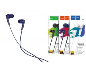 Наушники вакуумные проводные HOCO M72 Admire universal earphones синяя