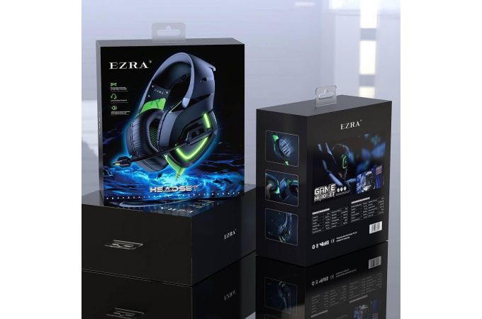 Наушники мониторные проводные с микрофоном EZRA GE01 (черный)