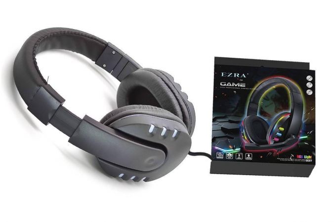 Наушники мониторные проводные с микрофоном EZRA GE07 (серый)