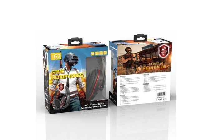 Наушники мониторные проводные с микрофоном KADUM G2 (красный)