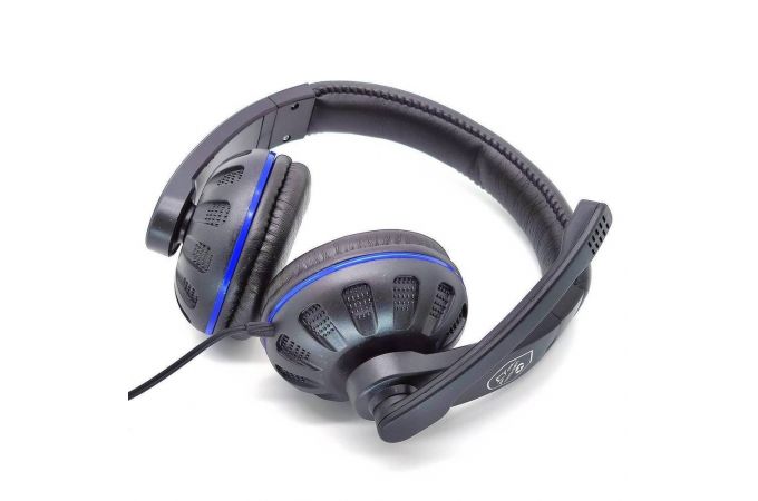 Наушники мониторные проводные с микрофоном KADUM G3 (синий)