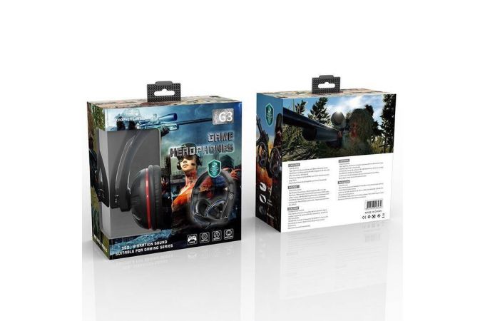 Наушники мониторные проводные с микрофоном KADUM G3 (синий)