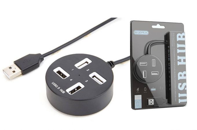 Разветвитель USB HUB EZRA UH01 USB 2.0 (4 USB)