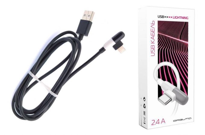 Кабель USB - Lightning Орбита OT-SMI34 2.4A (черный) 1м