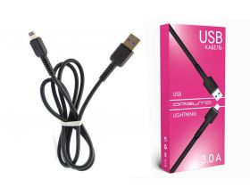 Кабель USB - Lightning Орбита OT-SMI33 3A (черный) 1м