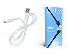 Кабель USB - MicroUSB Орбита OT-SMM56 3A (белый) 1м