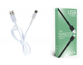 Кабель USB - USB Type-C Орбита OT-SMT27 3A (белый) 1м