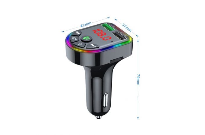 FM-Модулятор TDS TS-CAF16 RGB (Bluetooth)