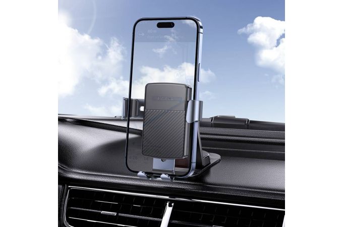 Держатель автомобильный для телефона BOROFONE BH119 Refined gravity car holder(center console) черный