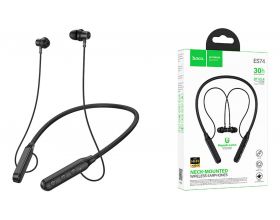 Наушники вакуумные беспроводные HOCO ES74 Refinado с шейным ободом (черные)