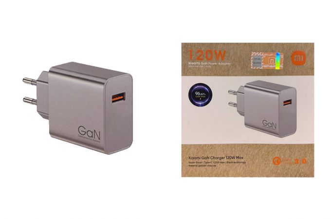 Сетевое зарядное устройство USB Xiaomi 120W USB (вариант 1) (Л)