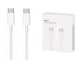 Кабель USB Type-C - Type-C cable org 1in1 (белый) 1м NEW (Л)