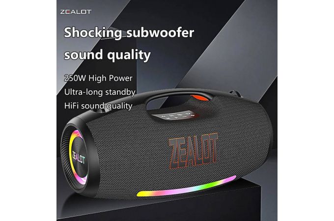 Портативная колонка ZEALOT-S89 (черный) (уценка, витринный образец)