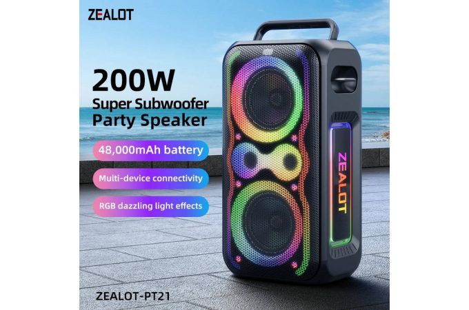 Активная напольная акустика ZEALOT-PT21 (черный)