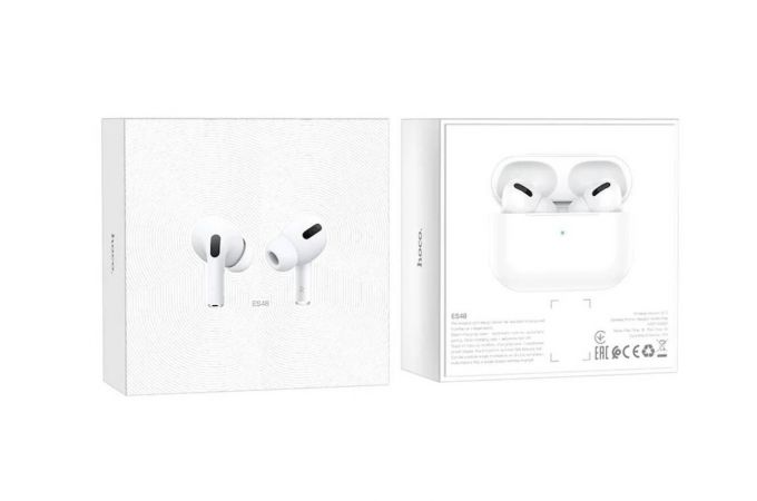 Наушники вакуумные беспроводные HOCO ES48 Original series Pro TWS wireless headset Bluetooth (белый)