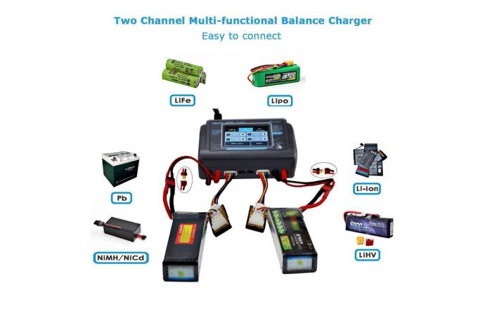 Зарядное устройство для аккумуляторов HTRC T240 DUO (iMax)