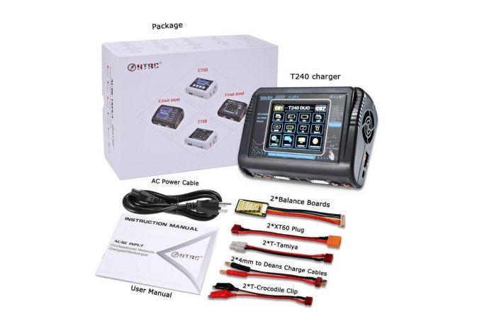 Зарядное устройство для аккумуляторов HTRC T240 DUO (iMax)