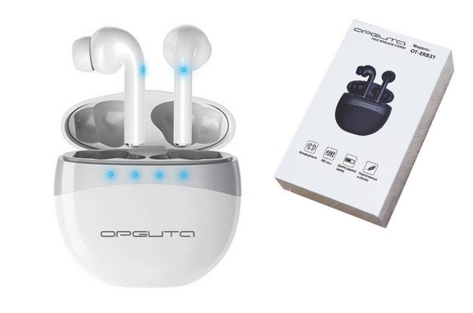 Наушники вакуумные беспроводные Орбита OT-ERB31 Bluetooth (белый)