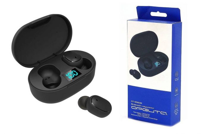 Наушники вакуумные беспроводные Орбита OT-ERB38 Bluetooth (черный)