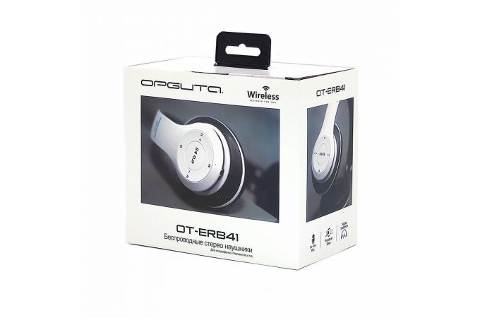 Наушники мониторные беспроводные Орбита OT-ERB41 FM,TF Bluetooth (синий)