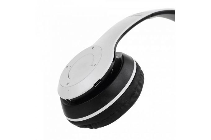 Наушники мониторные беспроводные Орбита OT-ERB42 FM,TF Bluetooth (белый)