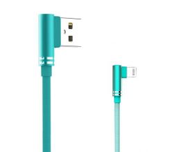 Кабель USB - Lightning SENDEM M221, 2A (зеленый) 1м