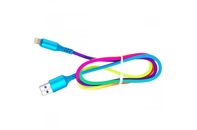 Кабель USB - Lightning Орбита OT-SMI05, 2.4A (радужный) 1м