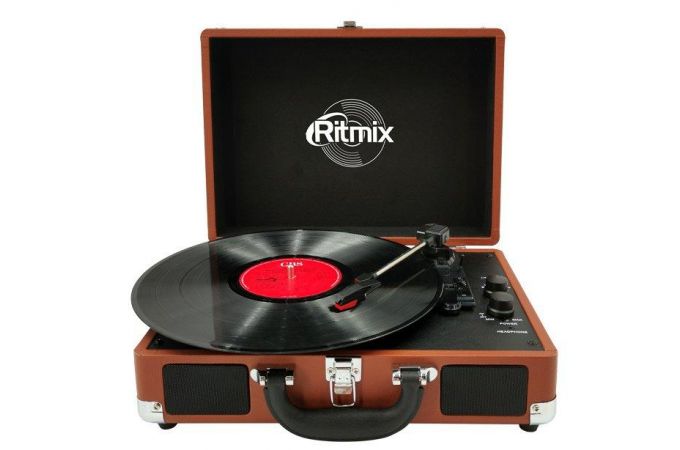 Проигрыватель для виниловых пластинок Ritmix LP-160B brown