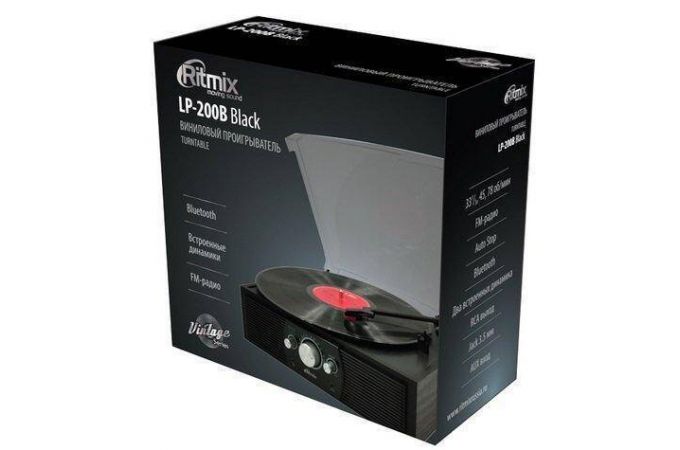Проигрыватель для виниловых пластинок Ritmix LP-200B black