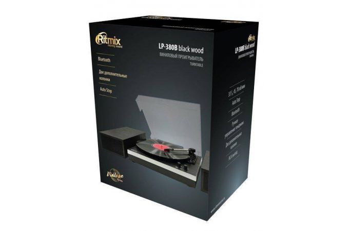 Проигрыватель для виниловых пластинок Ritmix LP-380 black wood