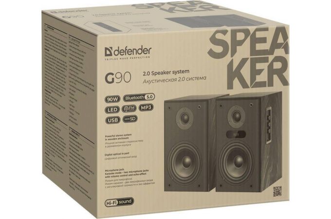 Акустическая система 2.0 Defender G90 (черный)