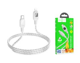 Кабель USB - Lightning HOCO U124 , 2,4A (серый) 1,2м