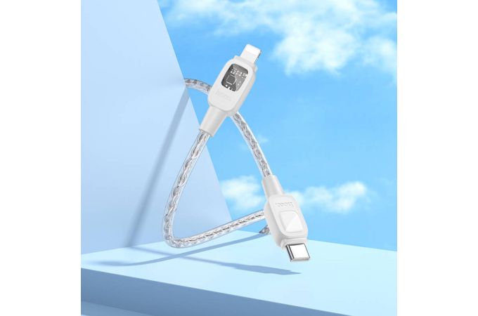 Кабель USB - Lightning HOCO U124 , 2,4A (серый) 1,2м