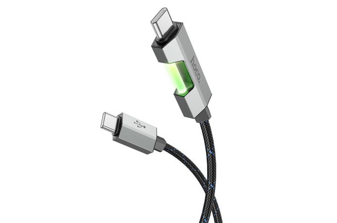 Кабель USB Type-C - USB Type-C HOCO U123 60W (черный) 1м