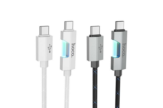 Кабель USB Type-C - USB Type-C HOCO U123 60W (черный) 1м