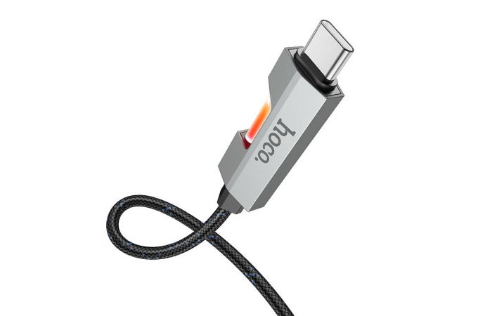 Кабель USB Type-C - USB Type-C HOCO U123 60W (черный) 1м