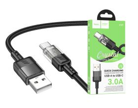 Кабель USB - USB Type-C HOCO U129 (черный) 1м