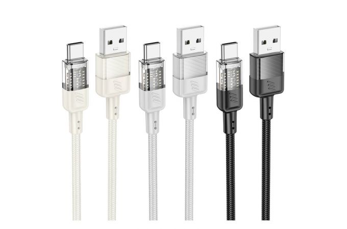 Кабель USB - USB Type-C HOCO U129 (черный) 1м