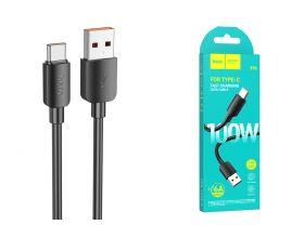 Кабель USB - USB Type-C HOCO X96 6A 100W Fast (черный) 1м