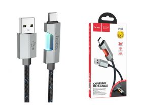 Кабель USB - USB Type-C HOCO U123 (черный) 1м