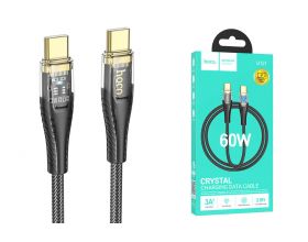 Кабель USB Type-C - USB Type-C HOCO U121 60W (черный) 1м