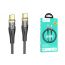 Кабель USB Type-C - USB Type-C HOCO U121 60W (черный) 1м