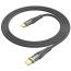 Кабель USB Type-C - USB Type-C HOCO U121 60W (черный) 1м
